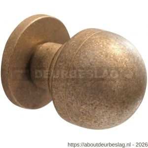 Mandelli1953 0854 deurknop 50 mm op rozet 51x6 mm draaibaar messing getrommeld - R21016655 - afbeelding 1