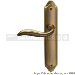 Mandelli1953 980L blind Plisse deurkruk gatdeel op langschild 260x47 mm blind linkswijzend mat brons - R21013686 - afbeelding 1