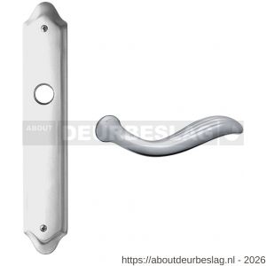 Mandelli1953 980R PC55 Plisse deurkruk gatdeel op langschild 260x47 mm PC55 rechtswijzend chroom - R21015970 - afbeelding 1