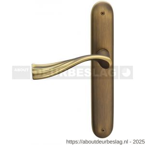 Mandelli1953 990L BB56 River deurkruk gatdeel op langschild 238x40 mm BB56 linkswijzend mat brons - R21013712 - afbeelding 1