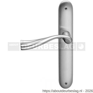 Mandelli1953 990L BB72 River deurkruk gatdeel op langschild 238x40 mm BB72 linkswijzend mat chroom - R21013738 - afbeelding 1