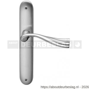 Mandelli1953 990R PC85 River deurkruk gatdeel op langschild 238x40 mm PC85 rechtswijzend mat chroom - R21013748 - afbeelding 1