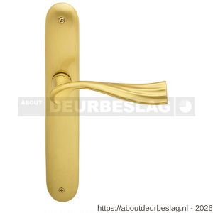 Mandelli1953 990R PC85 River deurkruk gatdeel op langschild 238x40 mm PC85 rechtswijzend mat messing - R21013773 - afbeelding 1
