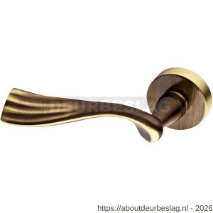 Mandelli1953 991L River deurkruk gatdeel op rozet 51x6 mm linkswijzend mat brons - R21015223 - afbeelding 1