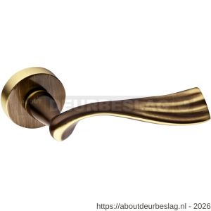 Mandelli1953 991R River deurkruk gatdeel op rozet 51x6 mm rechtswijzend mat brons - R21015224 - afbeelding 1