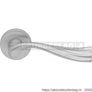 Mandelli1953 991R River deurkurk gatdeel op rozet 51x6 mm rechtswijzend mat chroom - R21015258 - afbeelding 1