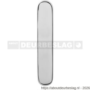 GPF Bouwbeslag RVS GPF1200.60 BB56 langschild afgerond 218x40x8 mm zonder krukgat BB56 RVS gepolijst - R21004379 - afbeelding 1