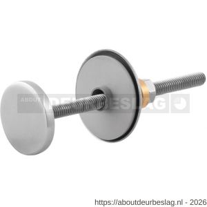 GPF Bouwbeslag RVS GPF9955EB 25 mm bevestigingsset voor enkelzijdige montage door deur met 32 mm rozet set 2 stuks RVS geborsteld - R21000239 - afbeelding 1