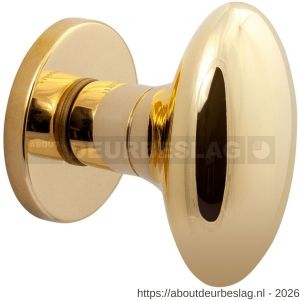Mandelli1953 744/GIR deurknop op rozet 51x6 mm draaibaar messing ongelakt - R21016656 - afbeelding 1