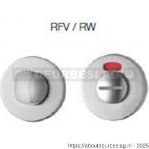 Mandelli1953 911/114RFV-RW toiletgarnituur rond 51x6 mm met rood-wit indicator chroom - R21011649 - afbeelding 1