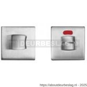 Mandelli1953 1291/115RFV-RW toiletgarnituur vierkant 50x6 mm met rood-wit indicator chroom - R21011708 - afbeelding 1