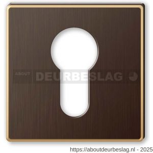 Mandelli1953 1351/BY cilinderrozet 51x10 mm mat brons - R21011290 - afbeelding 1
