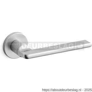 Mandelli1953 1751 Grint deurkruk op rozet 50x6 mm gekarteld mat chroom - R21012000 - afbeelding 1