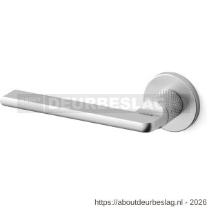 Mandelli1953 1751L Grint deurkruk gatdeel op rozet 50x6 mm linkswijzend gekarteld mat chroom - R21012058 - afbeelding 1