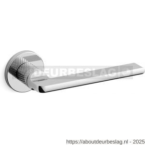 Mandelli1953 1751 Grint deurkruk op rozet 50x6 mm gekarteld chroom - R21011998 - afbeelding 1