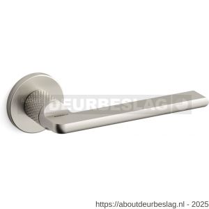 Mandelli1953 1751 Grint deurkruk op rozet 50x6 mm gekarteld mat nikkel - R21011996 - afbeelding 1
