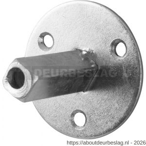 GPF Bouwbeslag AG0015 knopvastzetter excentrisch ronde plaat - R21006211 - afbeelding 1