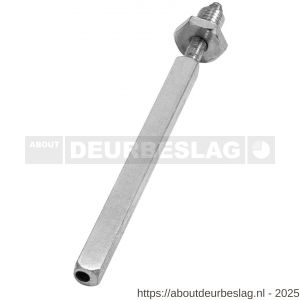 GPF Bouwbeslag AG0076 wisselstift excentrisch vast-draaibaar M10x35 mm 8x8x110 mm voor deurdikte 68 mm - R21008005 - afbeelding 1