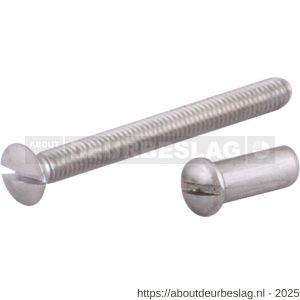 GPF Bouwbeslag AG0350 RVS patentbout met huls M4x40 mm voor deurdikte 38-43 mm RVS geborsteld - R21006226 - afbeelding 1