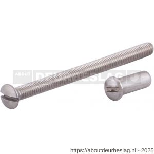 GPF Bouwbeslag AG0355 RVS patentbout met huls M4x55 mm voor deurdikte 53-56 mm RVS geborsteld - R21006228 - afbeelding 1