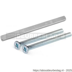 GPF Bouwbeslag AG0374 bevestigingsset voor deurkruk met rozet tot deurdikte 90 mm - R21016754 - afbeelding 1