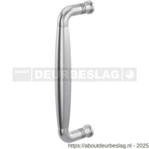 GPF Bouwbeslag RVS GPF4946.09C Ika deurgreep gebogen 207x63/191 mm RVS geborsteld met enkel- en dubbelzijdige bevestiging - R21003308 - afbeelding 1