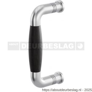 GPF Bouwbeslag RVS GPF4931.09A Ika deurgreep gebogen 130x60/114 mm RVS geborsteld-ebben met enkel- en dubbelzijdige bevestiging GPF4 - R21003270 - afbeelding 1