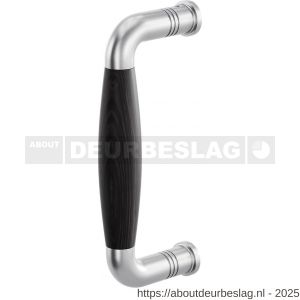 GPF Bouwbeslag RVS GPF4931.09B Ika deurgreep gebogen 157x62/141 mm RVS geborsteld-ebben met enkel- en dubbelzijdige bevestiging GPF4 - R21003269 - afbeelding 1