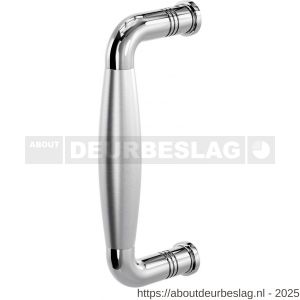 GPF Bouwbeslag RVS GPF4916.49B Ika deurgreep gebogen157x62/141 mm RVS gepolijst-RVS geborsteld - R21003306 - afbeelding 1