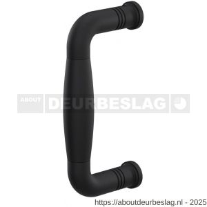 GPF Bouwbeslag ZwartWit GPF8306.61A Ika deurgreep gebogen 130x60/114 mm zwart met enkel- en dubbelzijdige bevestiging - R21005876 - afbeelding 1