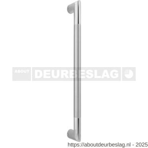 GPF Bouwbeslag RVS GPF9760.59 deurgreep GPF75 25,4x234/208,6 mm RVS gepolijst-RVS geborsteld met enkel- en dubbelzijdige bevestiging - R21003382 - afbeelding 1