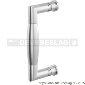 GPF Bouwbeslag RVS GPF4945.09A Ika deurgreep haaks 130x60/114 mm RVS geborsteld met enkel- en dubbelzijdige bevestiging met enkel- en dubbelzijdige bevestiging GPF4 - R21003299 - afbeelding 1