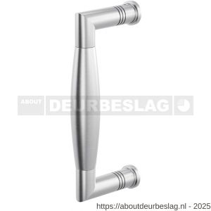 GPF Bouwbeslag RVS GPF4945.09B Ika deurgreep haaks 157x62/141 mm RVS geborsteld met enkel- en dubbelzijdige bevestiging met enkel- en dubbelzijdige bevestiging GPF4 - R21003301 - afbeelding 1