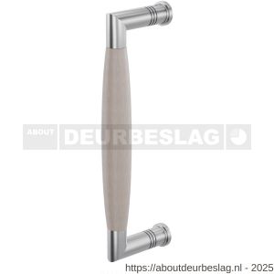 GPF Bouwbeslag RVS GPF4942.09C Ika deurgreep haaks 207x63/191 mm RVS geborsteld-eiken whitewash met enkel- en dubbelzijdige bevestiging GPF4 - R21003257 - afbeelding 1
