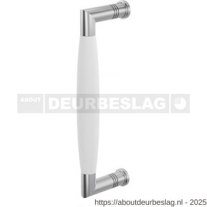 GPF Bouwbeslag RVS GPF4955.09C Ika deurgreep haaks 207x63/191 mm RVS geborsteld-wit met enkel- en dubbelzijdige bevestiging GPF4 - R21008280 - afbeelding 1