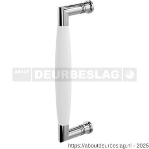 GPF Bouwbeslag RVS GPF4925.49C Ika deurgreep haaks 207x63/191 mm RVS gepolijst-wit met enkel- en dubbelzijdige bevestiging GPF4 - R21008274 - afbeelding 1