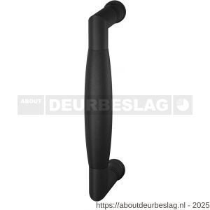 GPF Bouwbeslag ZwartWit GPF8305.61C Ika deurgreep haaks 207x60/191 mm zwart met enkel- en dubbelzijdige bevestiging - R21005872 - afbeelding 1