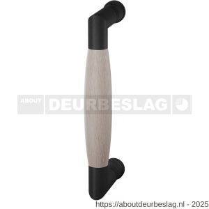 GPF Bouwbeslag ZwartWit GPF8300.61C Ika deurgreep haaks 207x60/191 mm zwart-eiken whitewash met enkel- en dubbelzijdige bevestiging - R21005860 - afbeelding 1