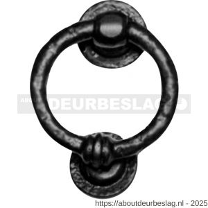 Kirkpatrick KP0782 deurklopper ring 100 mm smeedijzer zwart - R21000146 - afbeelding 1