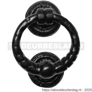 Kirkpatrick KP0846 deurklopper ring 127 mm smeedijzer zwart - R21000129 - afbeelding 1