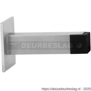 GPF Bouwbeslag RVS GPF0739.09 deurstopper vierkant 85x20/50 mm RVS geborsteld - R21008017 - afbeelding 1