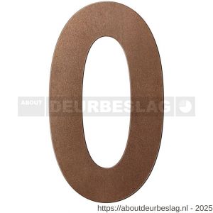 GPF Bouwbeslag Anastasius GPF9800.A2.0250-0 huisnummer 0 250 mm XL Bronze blend - R21010925 - afbeelding 1