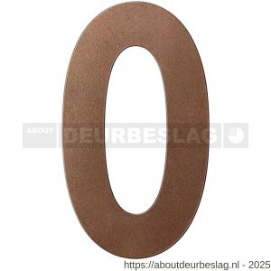 GPF Bouwbeslag Anastasius GPF9800.A2.0400-0 huisnummer 0 400 mm XXL Bronze blend - R21010935 - afbeelding 1