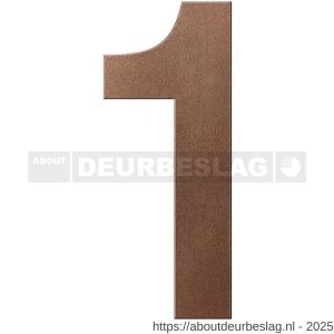 GPF Bouwbeslag Anastasius GPF9800.A2.0250-1 huisnummer 1 250 mm XL Bronze blend - R21010926 - afbeelding 1