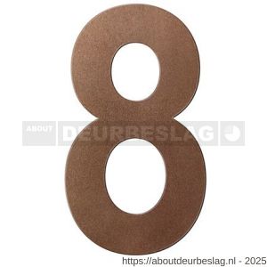 GPF Bouwbeslag Anastasius GPF9800.A2.0150-8 huisnummer 8 150 mm Bronze blend - R21010911 - afbeelding 1