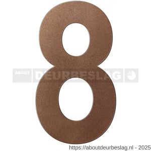 GPF Bouwbeslag Anastasius GPF9800.A2.0200-8 huisnummer 8 200 mm L Bronze blend - R21010923 - afbeelding 1