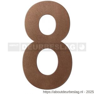 GPF Bouwbeslag Anastasius GPF9800.A2.0250-8 huisnummer 8 250 mm XL Bronze blend - R21010933 - afbeelding 1
