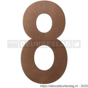 GPF Bouwbeslag Anastasius GPF9800.A2.0400-8 huisnummer 8 400 mm XXL Bronze blend - R21010943 - afbeelding 1