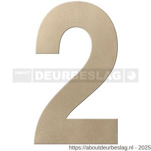GPF Bouwbeslag Anastasius GPF9800.A4.0250-2 huisnummer 2 250 mm XL Champagne blend - R21011015 - afbeelding 1