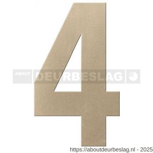 GPF Bouwbeslag Anastasius GPF9800.A4.0150-4 huisnummer 4 150 mm Champagne blend - R21010995 - afbeelding 1